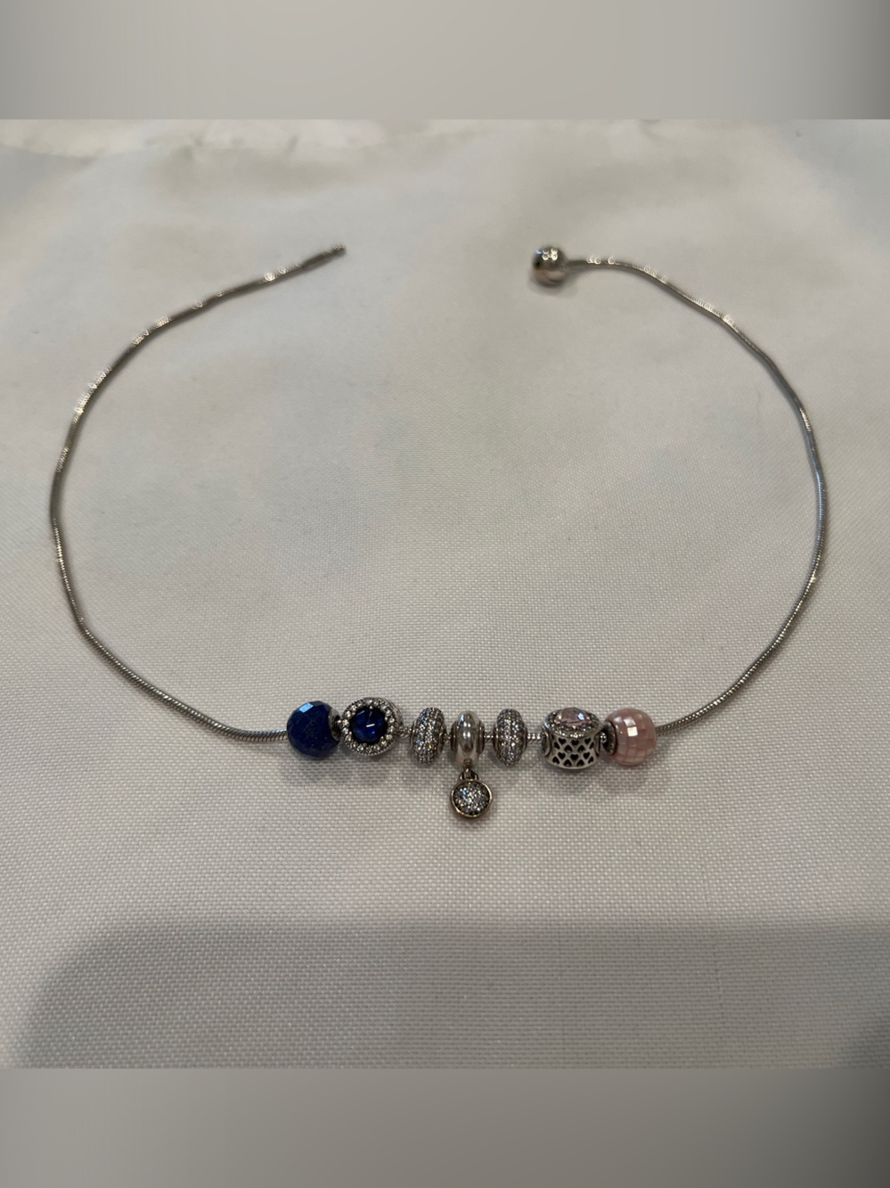 18 inch Pandora necklace with charms included